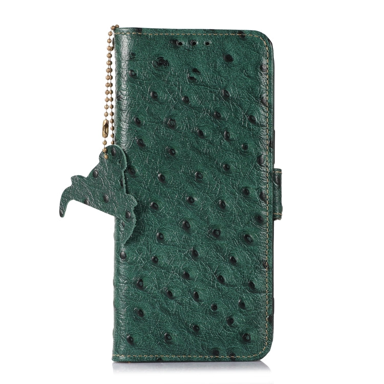 Ostrich Pattern Genuine Leather RFID Phone Case, For OnePlus 11 5G
