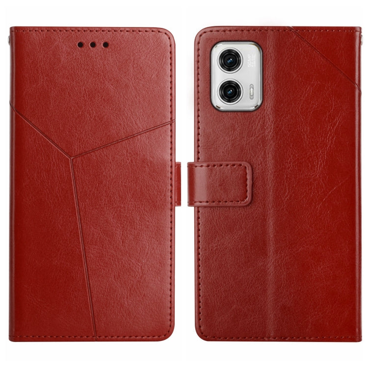 HT01 Y-shaped Pattern Flip Leather Phone Case, For Motorola Moto G73 5G, For OPPO A58 5G/A78 5G, For OPPO Reno8 T 4G, For TCL 40 SE
