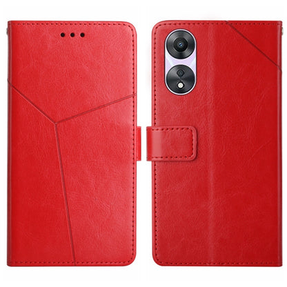 HT01 Y-shaped Pattern Flip Leather Phone Case, For Motorola Moto G73 5G, For OPPO A58 5G/A78 5G, For OPPO Reno8 T 4G, For TCL 40 SE