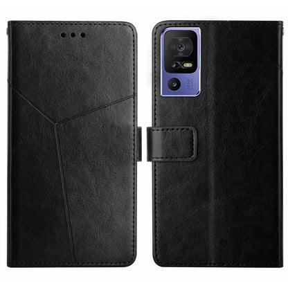 HT01 Y-shaped Pattern Flip Leather Phone Case, For Motorola Moto G73 5G, For OPPO A58 5G/A78 5G, For OPPO Reno8 T 4G, For TCL 40 SE