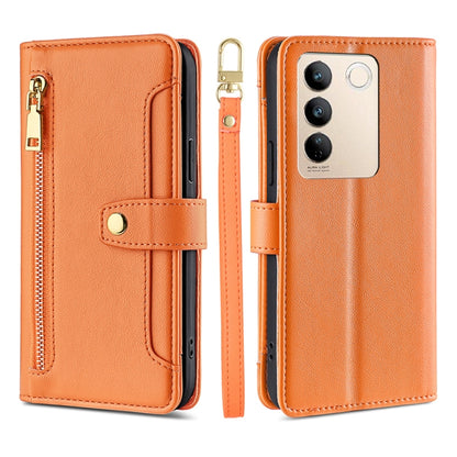 Sheep Texture Cross-body Zipper Wallet Leather Phone Case, For vivo S16 / S16 Pro, For vivo Y02 4G, For Fujitsu Arrows N F-51C, For Xiaomi Redmi K60E