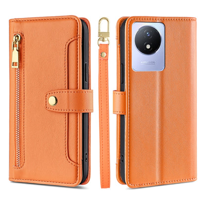 Sheep Texture Cross-body Zipper Wallet Leather Phone Case, For vivo S16 / S16 Pro, For vivo Y02 4G, For Fujitsu Arrows N F-51C, For Xiaomi Redmi K60E