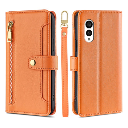 Sheep Texture Cross-body Zipper Wallet Leather Phone Case, For vivo S16 / S16 Pro, For vivo Y02 4G, For Fujitsu Arrows N F-51C, For Xiaomi Redmi K60E