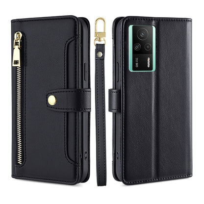 Sheep Texture Cross-body Zipper Wallet Leather Phone Case, For vivo S16 / S16 Pro, For vivo Y02 4G, For Fujitsu Arrows N F-51C, For Xiaomi Redmi K60E