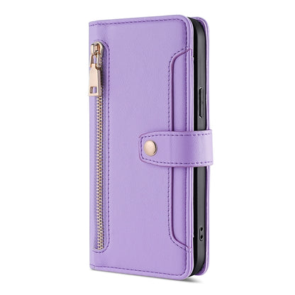 Sheep Texture Cross-body Zipper Wallet Leather Phone Case, For Xiaomi Redmi K60 / K60 Pro, For Honor 80 GT, For OnePlus 11