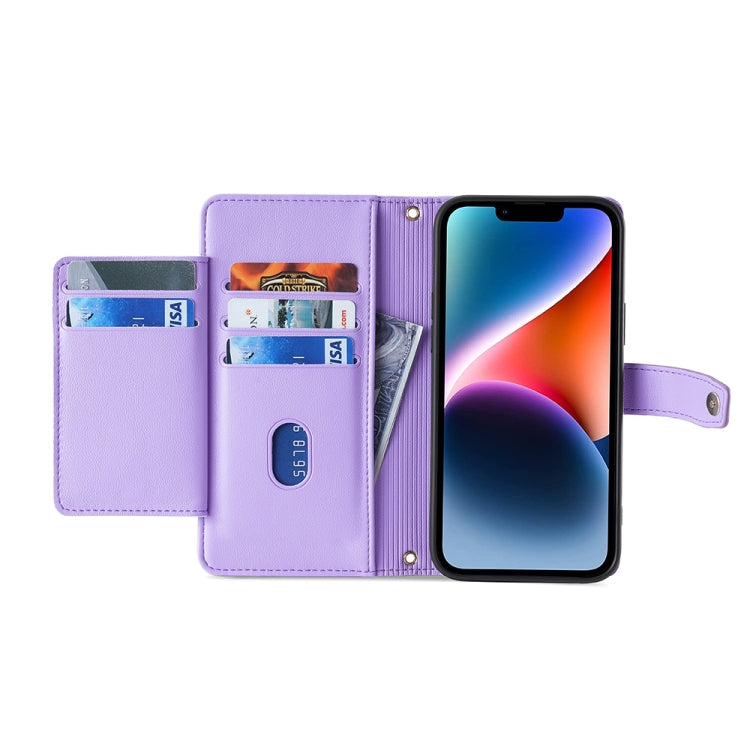 Sheep Texture Cross-body Zipper Wallet Leather Phone Case, For Xiaomi Redmi K60 / K60 Pro, For Honor 80 GT, For OnePlus 11