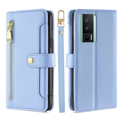 Sheep Texture Cross-body Zipper Wallet Leather Phone Case, For Xiaomi Redmi K60 / K60 Pro, For Honor 80 GT, For OnePlus 11