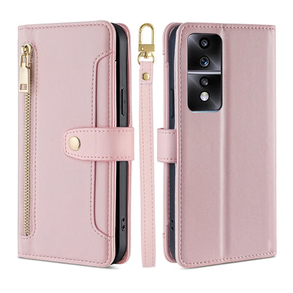 Sheep Texture Cross-body Zipper Wallet Leather Phone Case, For Xiaomi Redmi K60 / K60 Pro, For Honor 80 GT, For OnePlus 11