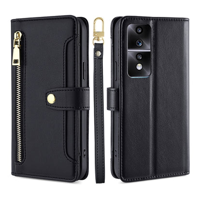Sheep Texture Cross-body Zipper Wallet Leather Phone Case, For Xiaomi Redmi K60 / K60 Pro, For Honor 80 GT, For OnePlus 11