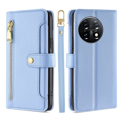 Sheep Texture Cross-body Zipper Wallet Leather Phone Case, For Xiaomi Redmi K60 / K60 Pro, For Honor 80 GT, For OnePlus 11