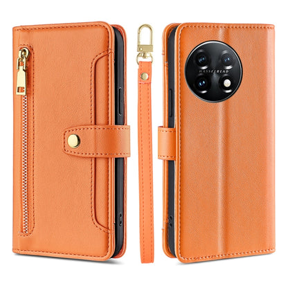 Sheep Texture Cross-body Zipper Wallet Leather Phone Case, For Xiaomi Redmi K60 / K60 Pro, For Honor 80 GT, For OnePlus 11