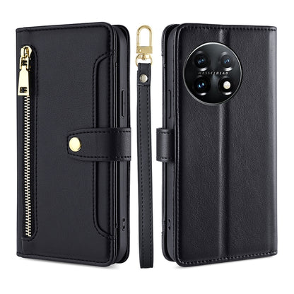 Sheep Texture Cross-body Zipper Wallet Leather Phone Case, For Xiaomi Redmi K60 / K60 Pro, For Honor 80 GT, For OnePlus 11
