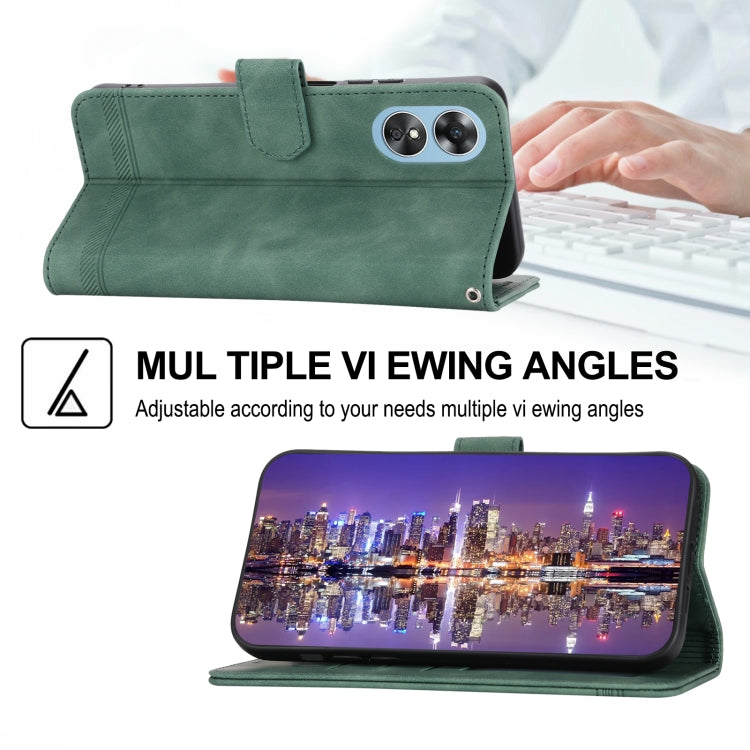 Dierfeng Dream Line TPU + PU Leather Phone Case, For OPPO A17, For OPPO A57 4G, For OPPO A57 5G, For OPPO Reno8