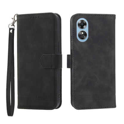 Dierfeng Dream Line TPU + PU Leather Phone Case, For OPPO A17, For OPPO A57 4G, For OPPO A57 5G, For OPPO Reno8