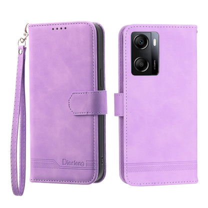 Dierfeng Dream Line TPU + PU Leather Phone Case, For OPPO A17, For OPPO A57 4G, For OPPO A57 5G, For OPPO Reno8