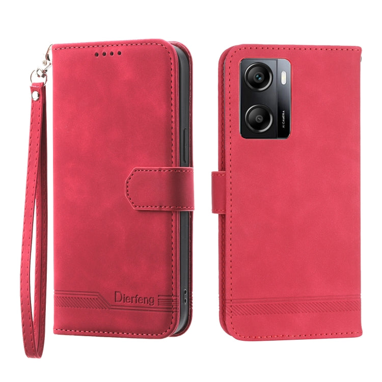Dierfeng Dream Line TPU + PU Leather Phone Case, For OPPO A17, For OPPO A57 4G, For OPPO A57 5G, For OPPO Reno8