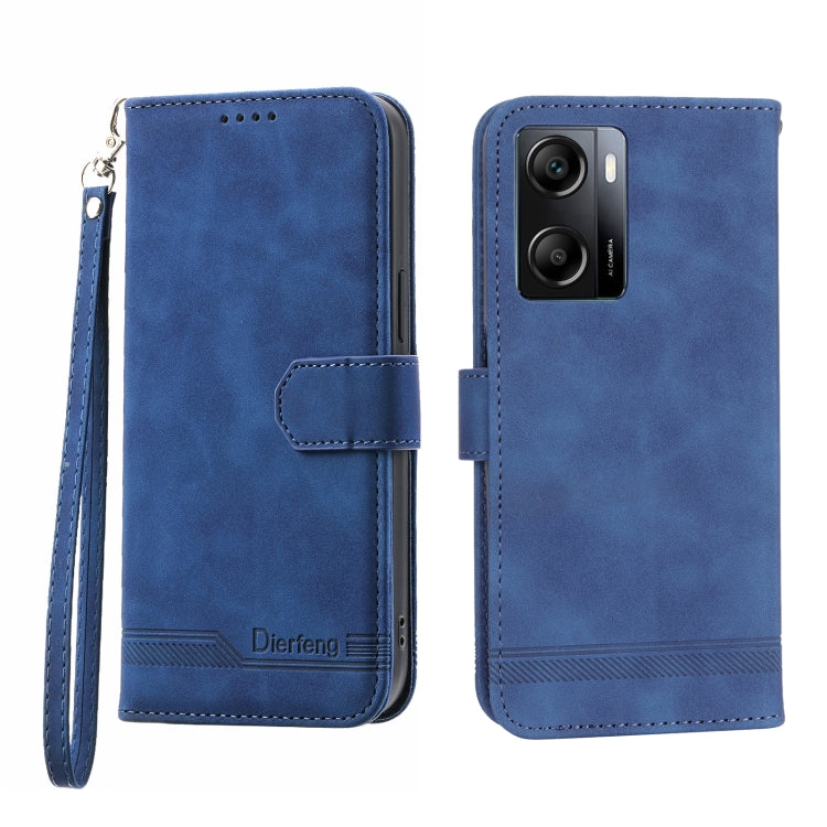Dierfeng Dream Line TPU + PU Leather Phone Case, For OPPO A17, For OPPO A57 4G, For OPPO A57 5G, For OPPO Reno8