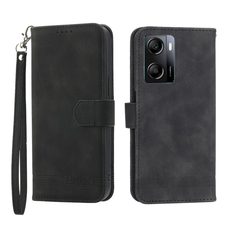 Dierfeng Dream Line TPU + PU Leather Phone Case, For OPPO A17, For OPPO A57 4G, For OPPO A57 5G, For OPPO Reno8