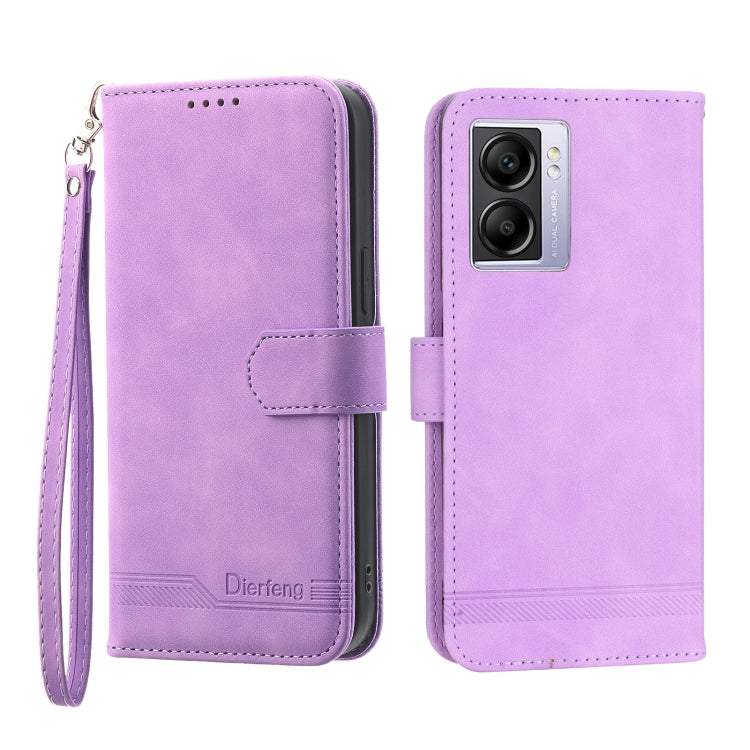 Dierfeng Dream Line TPU + PU Leather Phone Case, For OPPO A17, For OPPO A57 4G, For OPPO A57 5G, For OPPO Reno8