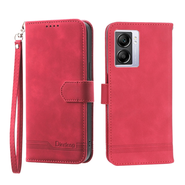 Dierfeng Dream Line TPU + PU Leather Phone Case, For OPPO A17, For OPPO A57 4G, For OPPO A57 5G, For OPPO Reno8