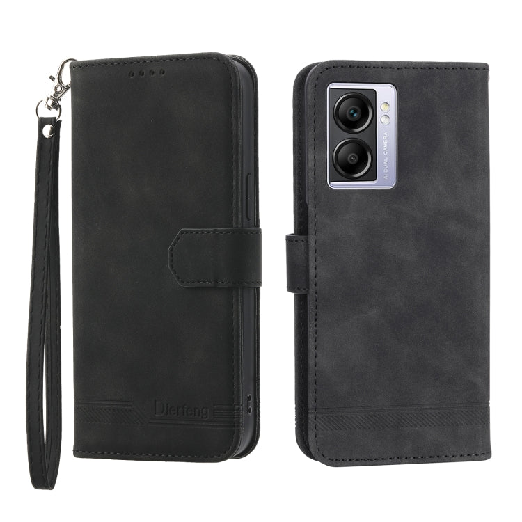 Dierfeng Dream Line TPU + PU Leather Phone Case, For OPPO A17, For OPPO A57 4G, For OPPO A57 5G, For OPPO Reno8