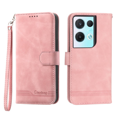 Dierfeng Dream Line TPU + PU Leather Phone Case, For OPPO A17, For OPPO A57 4G, For OPPO A57 5G, For OPPO Reno8