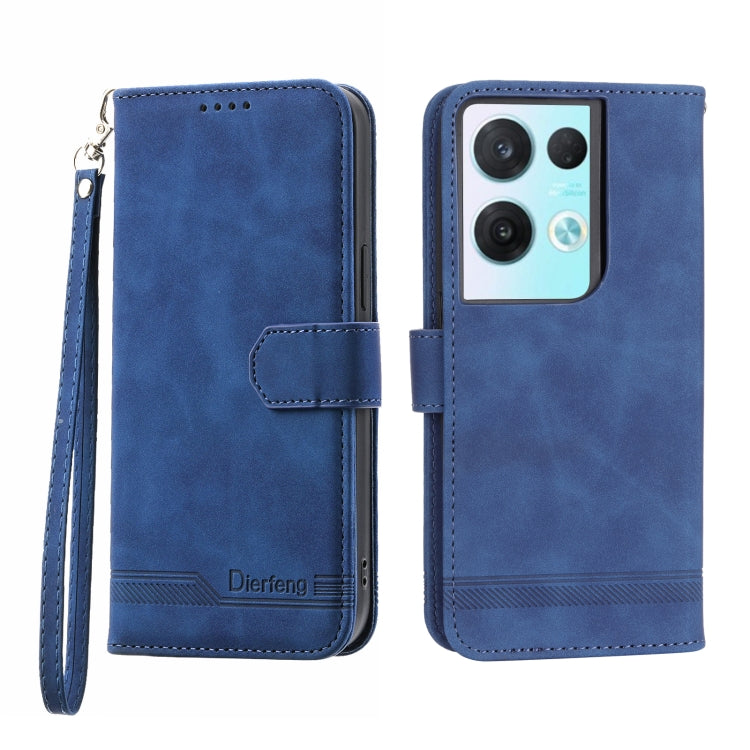 Dierfeng Dream Line TPU + PU Leather Phone Case, For OPPO A17, For OPPO A57 4G, For OPPO A57 5G, For OPPO Reno8
