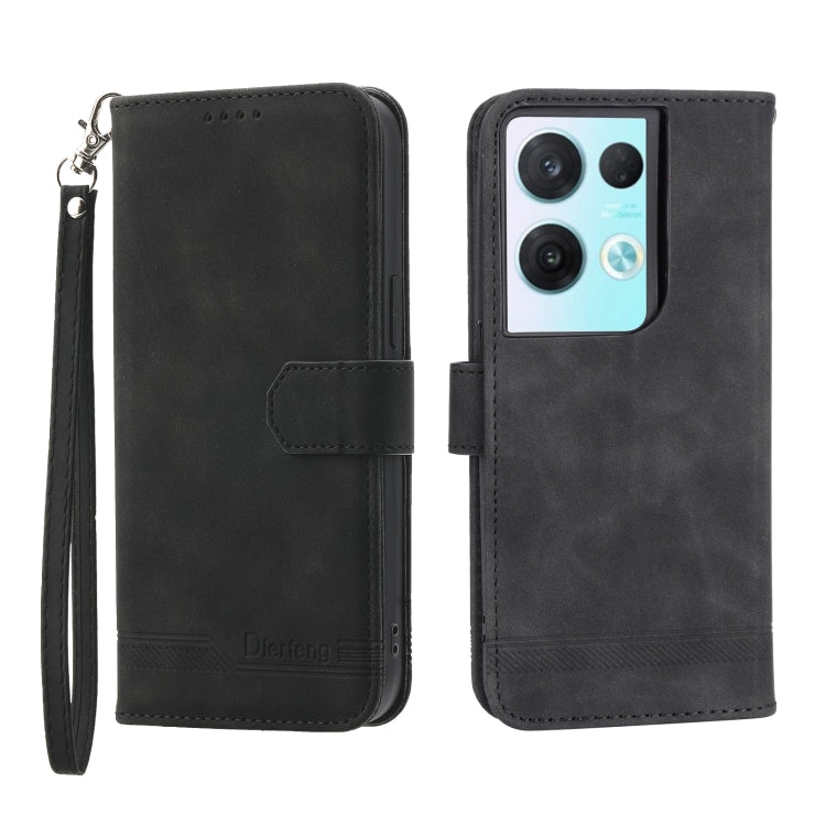 Dierfeng Dream Line TPU + PU Leather Phone Case, For OPPO A17, For OPPO A57 4G, For OPPO A57 5G, For OPPO Reno8