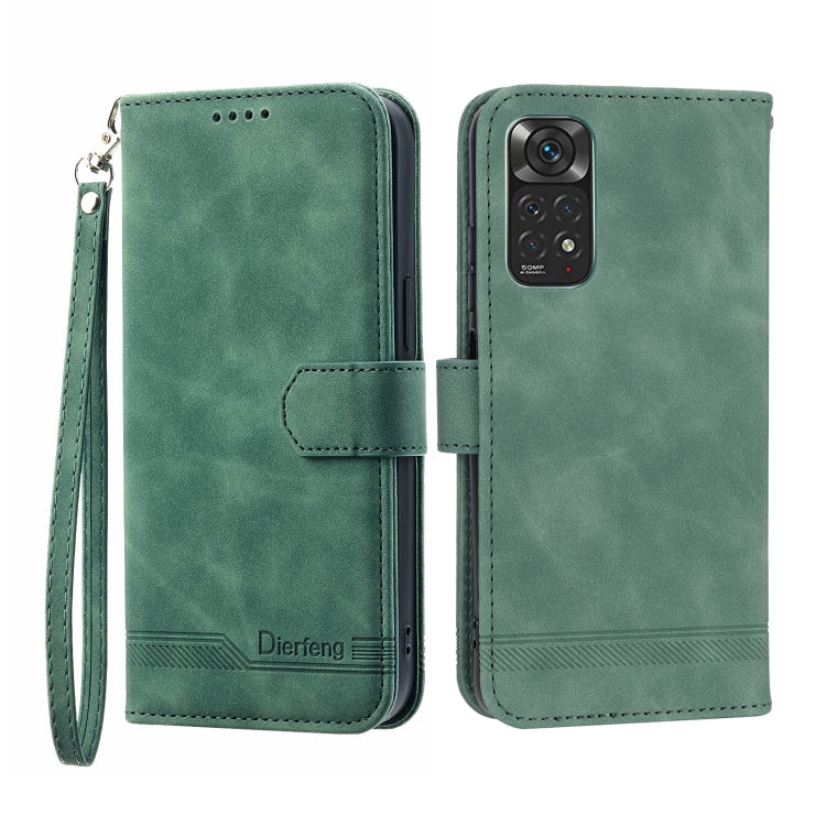 Dierfeng Dream Line TPU + PU Leather Phone Case, For Xiaomi Redmi Note 11 / Note 11S, For Xiaomi Redmi Note 11 Pro Foreign, For Xiaomi Redmi 10C, For Xiaomi Redmi 10A