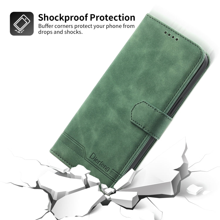 Dierfeng Dream Line TPU + PU Leather Phone Case, For Xiaomi Redmi Note 11 / Note 11S, For Xiaomi Redmi Note 11 Pro Foreign, For Xiaomi Redmi 10C, For Xiaomi Redmi 10A