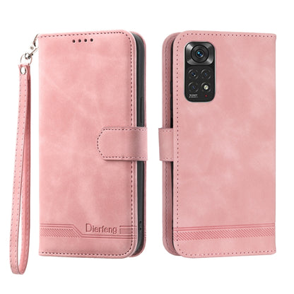 Dierfeng Dream Line TPU + PU Leather Phone Case, For Xiaomi Redmi Note 11 / Note 11S, For Xiaomi Redmi Note 11 Pro Foreign, For Xiaomi Redmi 10C, For Xiaomi Redmi 10A