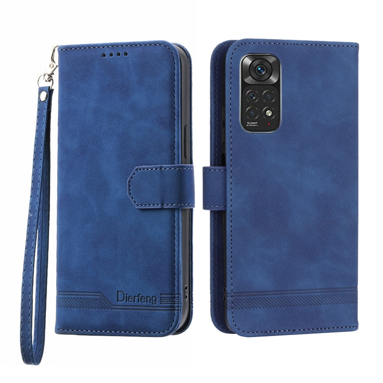 Dierfeng Dream Line TPU + PU Leather Phone Case, For Xiaomi Redmi Note 11 / Note 11S, For Xiaomi Redmi Note 11 Pro Foreign, For Xiaomi Redmi 10C, For Xiaomi Redmi 10A