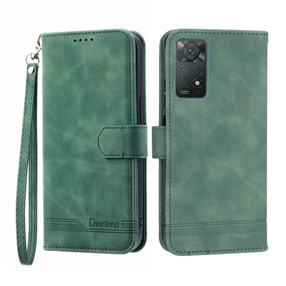 Dierfeng Dream Line TPU + PU Leather Phone Case, For Xiaomi Redmi Note 11 / Note 11S, For Xiaomi Redmi Note 11 Pro Foreign, For Xiaomi Redmi 10C, For Xiaomi Redmi 10A