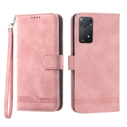 Dierfeng Dream Line TPU + PU Leather Phone Case, For Xiaomi Redmi Note 11 / Note 11S, For Xiaomi Redmi Note 11 Pro Foreign, For Xiaomi Redmi 10C, For Xiaomi Redmi 10A