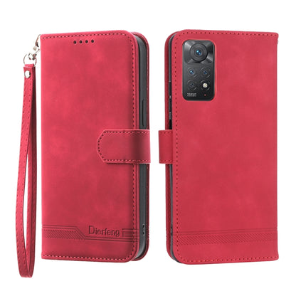 Dierfeng Dream Line TPU + PU Leather Phone Case, For Xiaomi Redmi Note 11 / Note 11S, For Xiaomi Redmi Note 11 Pro Foreign, For Xiaomi Redmi 10C, For Xiaomi Redmi 10A