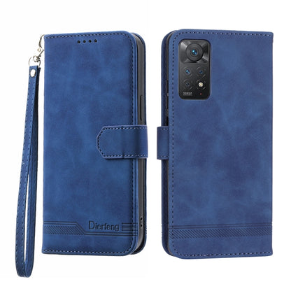 Dierfeng Dream Line TPU + PU Leather Phone Case, For Xiaomi Redmi Note 11 / Note 11S, For Xiaomi Redmi Note 11 Pro Foreign, For Xiaomi Redmi 10C, For Xiaomi Redmi 10A