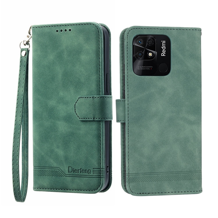 Dierfeng Dream Line TPU + PU Leather Phone Case, For Xiaomi Redmi Note 11 / Note 11S, For Xiaomi Redmi Note 11 Pro Foreign, For Xiaomi Redmi 10C, For Xiaomi Redmi 10A