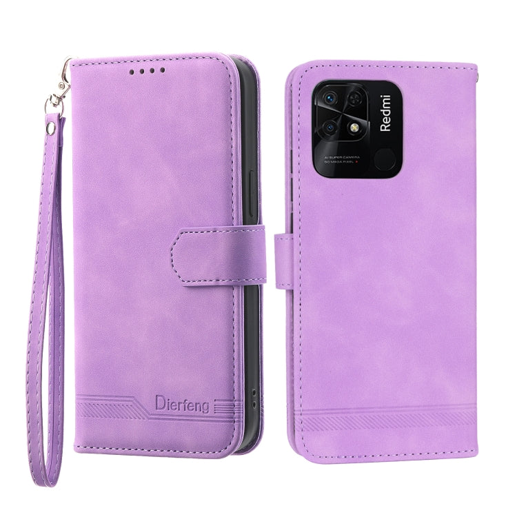 Dierfeng Dream Line TPU + PU Leather Phone Case, For Xiaomi Redmi Note 11 / Note 11S, For Xiaomi Redmi Note 11 Pro Foreign, For Xiaomi Redmi 10C, For Xiaomi Redmi 10A