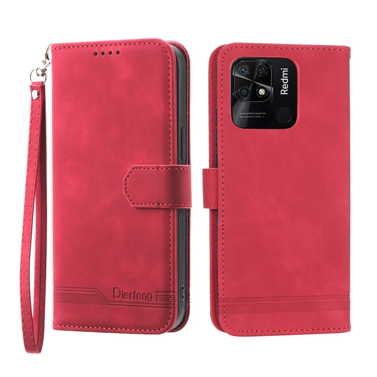 Dierfeng Dream Line TPU + PU Leather Phone Case, For Xiaomi Redmi Note 11 / Note 11S, For Xiaomi Redmi Note 11 Pro Foreign, For Xiaomi Redmi 10C, For Xiaomi Redmi 10A