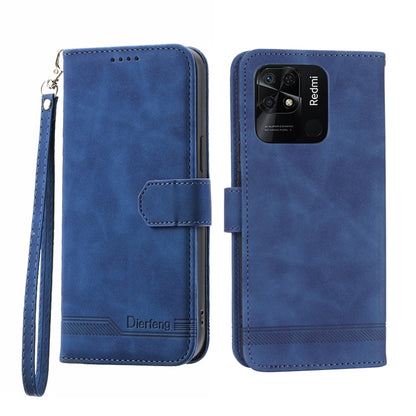 Dierfeng Dream Line TPU + PU Leather Phone Case, For Xiaomi Redmi Note 11 / Note 11S, For Xiaomi Redmi Note 11 Pro Foreign, For Xiaomi Redmi 10C, For Xiaomi Redmi 10A