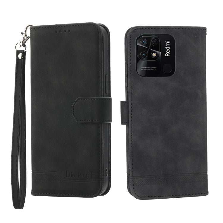 Dierfeng Dream Line TPU + PU Leather Phone Case, For Xiaomi Redmi Note 11 / Note 11S, For Xiaomi Redmi Note 11 Pro Foreign, For Xiaomi Redmi 10C, For Xiaomi Redmi 10A