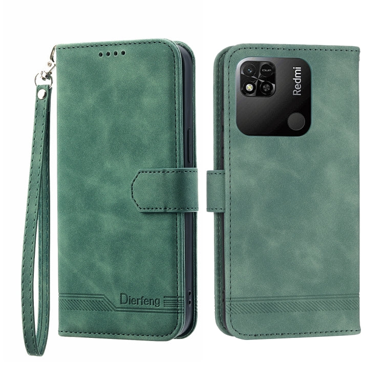 Dierfeng Dream Line TPU + PU Leather Phone Case, For Xiaomi Redmi Note 11 / Note 11S, For Xiaomi Redmi Note 11 Pro Foreign, For Xiaomi Redmi 10C, For Xiaomi Redmi 10A