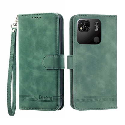 Dierfeng Dream Line TPU + PU Leather Phone Case, For Xiaomi Redmi Note 11 / Note 11S, For Xiaomi Redmi Note 11 Pro Foreign, For Xiaomi Redmi 10C, For Xiaomi Redmi 10A