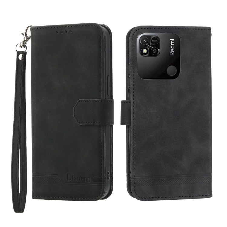 Dierfeng Dream Line TPU + PU Leather Phone Case, For Xiaomi Redmi Note 11 / Note 11S, For Xiaomi Redmi Note 11 Pro Foreign, For Xiaomi Redmi 10C, For Xiaomi Redmi 10A