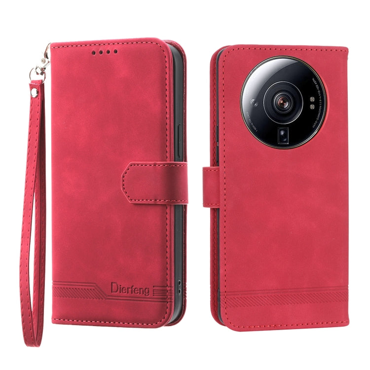 Dierfeng Dream Line TPU + PU Leather Phone Case, For Xiaomi 12 Ultra, For Xiaomi 13, For Xiaomi 13 Pro, For Xiaomi Poco C40
