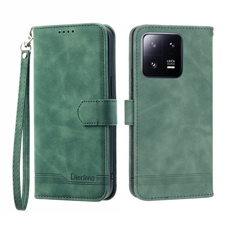 Dierfeng Dream Line TPU + PU Leather Phone Case, For Xiaomi 12 Ultra, For Xiaomi 13, For Xiaomi 13 Pro, For Xiaomi Poco C40