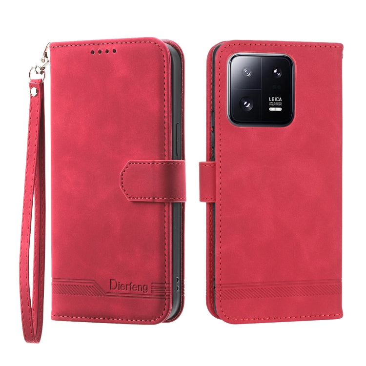 Dierfeng Dream Line TPU + PU Leather Phone Case, For Xiaomi 12 Ultra, For Xiaomi 13, For Xiaomi 13 Pro, For Xiaomi Poco C40