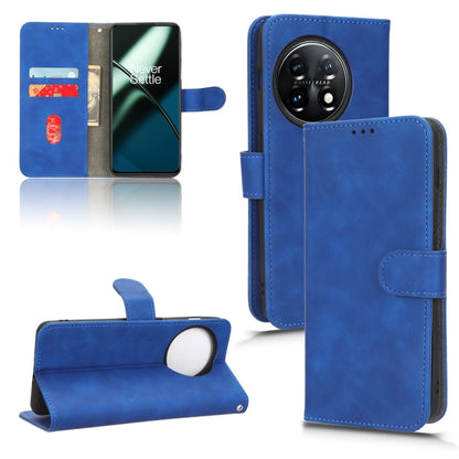 Skin Feel Magnetic Flip Leather Phone Case, For OnePlus 11
