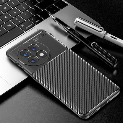 Carbon Fiber Texture Shockproof TPU Phone Case, For OnePlus Ace 2 5G/11R