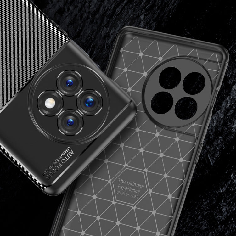 Carbon Fiber Texture Shockproof TPU Phone Case, For OnePlus Ace 2 5G/11R